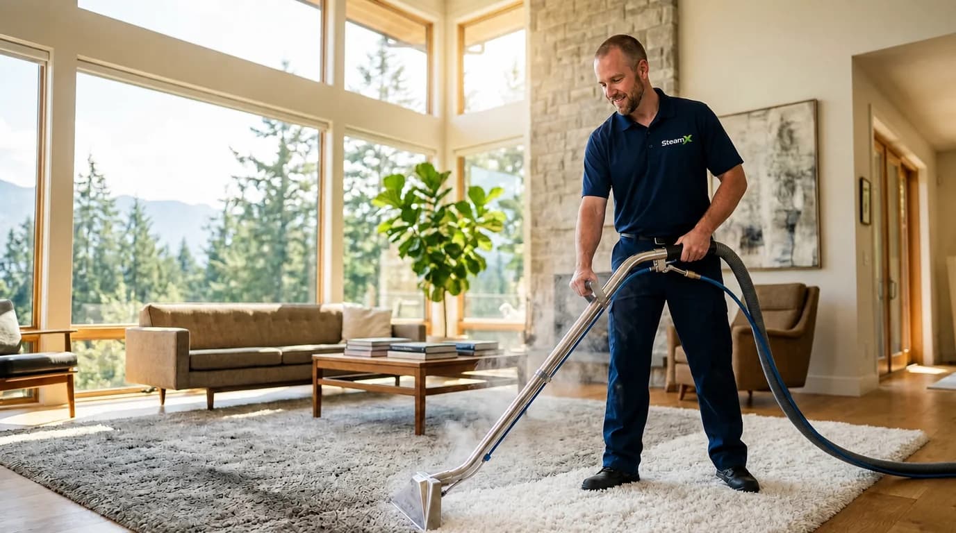 SteamX Carpet Cleaning technician