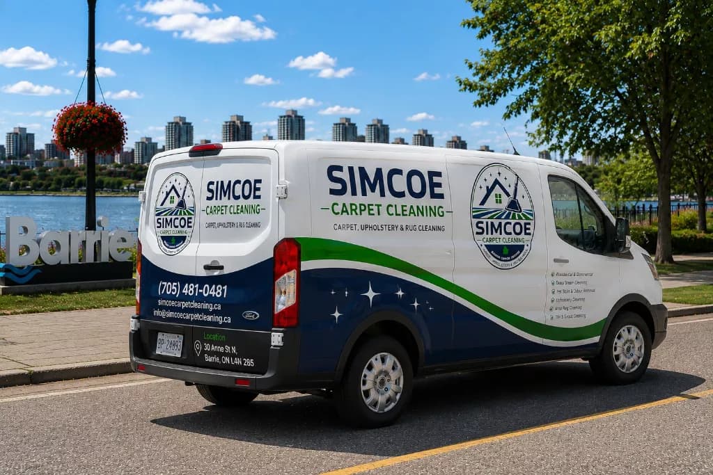 SteamX Carpet Cleaning Service Van in Barrie